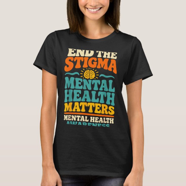 Camiseta Terminar con el estigma salud mental  (Anverso)