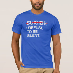 CAMISETA TERMINAR CON EL SUICIDIO ME NIEGO A CALLAR