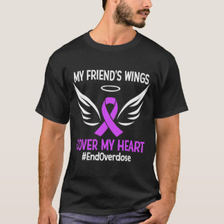 Camiseta Terminar con la sobredosis Alas de mis amigos cubr