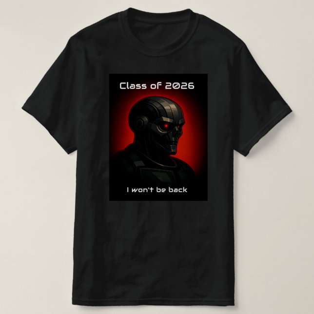 Camiseta Terminator Skull Vibe Graduation Graphic Design (Diseño del anverso)