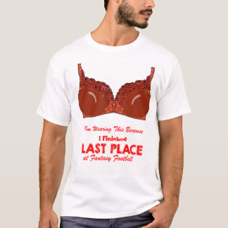 Camiseta Terminé el último lugar en Fantasy Football