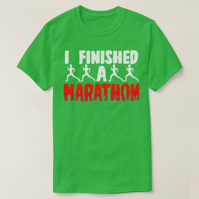Camiseta Terminé Una Maratón (Diseño del anverso)