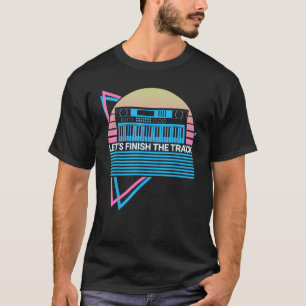 Camiseta Terminemos con el sintetizador de música electróni