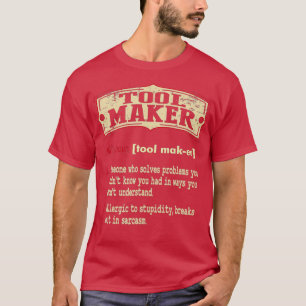 Camiseta Término de diccionario de fabricante de herramien