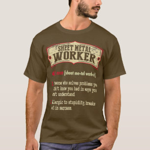 Camiseta Término de diccionario de trabajo Metalizado de h