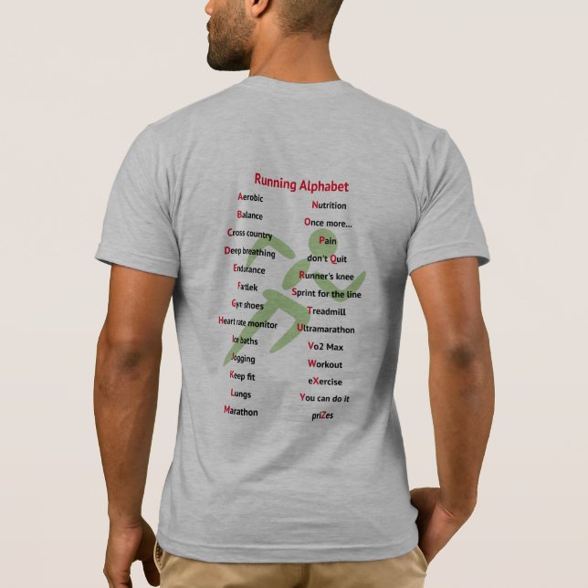Camiseta Terminología de ejecución de alfabeto deportivo di (Reverso)
