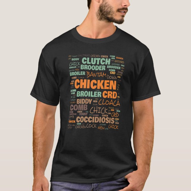Camiseta Terminología de granja de pollos Términos comúnmen (Anverso)