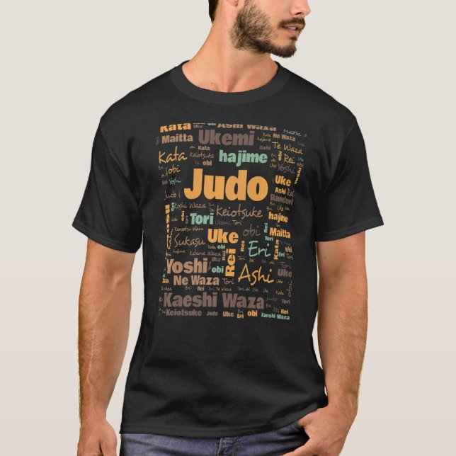 Camiseta Terminología de Judo Términos de uso común (Anverso)
