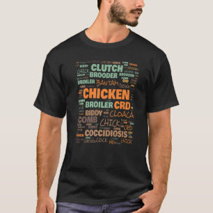 Camiseta Terminología de la granja de pollos Términos utili
