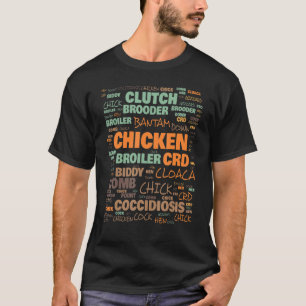 Camiseta Terminología de la granja de pollos Términos utili