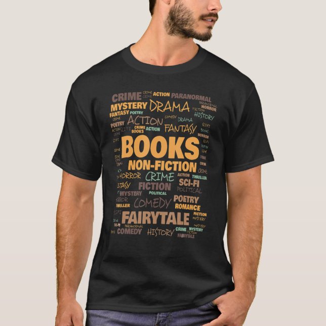 Camiseta Terminología de la literatura del libro Términos d (Anverso)