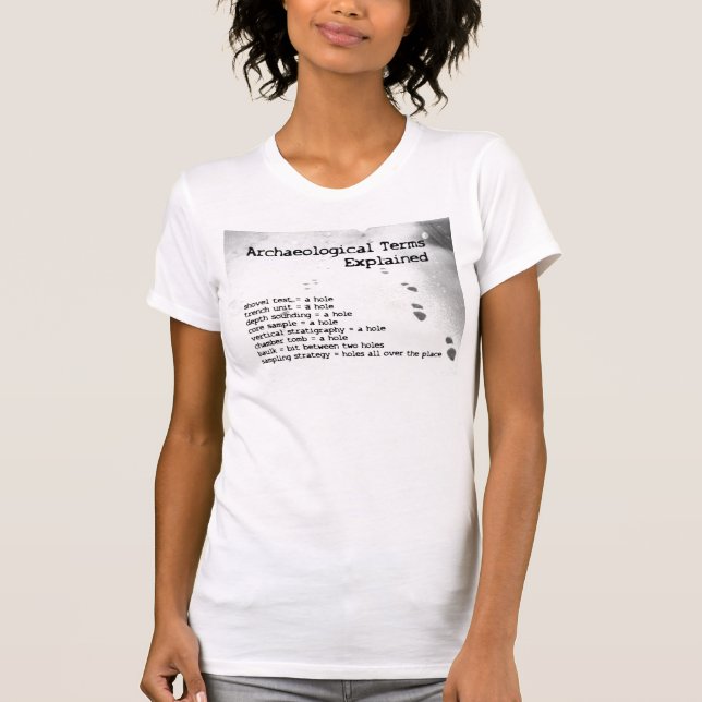 Camiseta Términos arqueológicos explicados (Anverso)