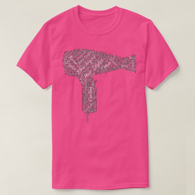 Camiseta Términos de la PALABRA de Secador de Paro de Salon (Diseño del anverso)