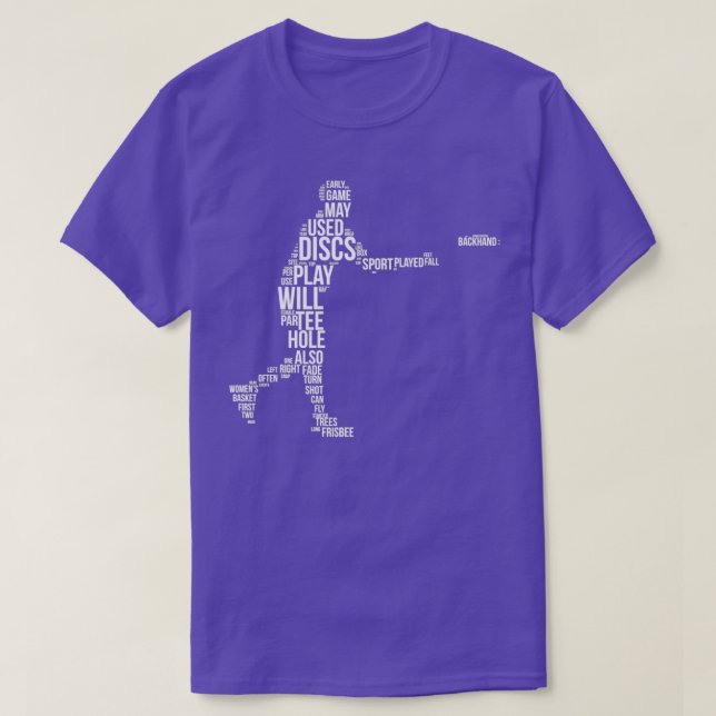 Camiseta Términos del disco Golf Word Cloud Funny Gift para (Diseño del anverso)