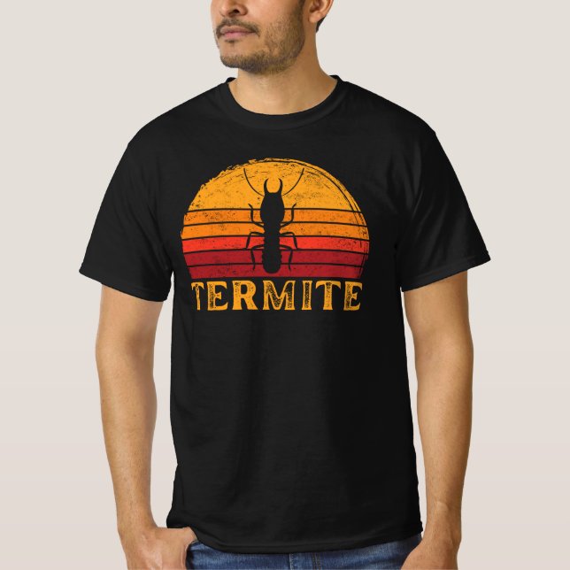 Camiseta Termite Vintage Retro Sunset Silhouette (Anverso)