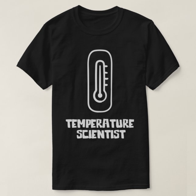 Camiseta Termómetro científico de la temperatura (Diseño del anverso)