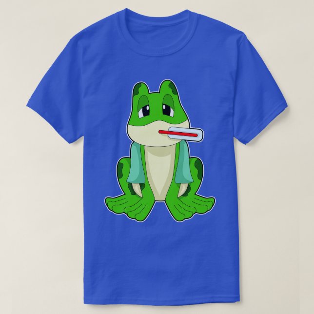 Camiseta Termómetro de fiebre de la rana (Diseño del anverso)