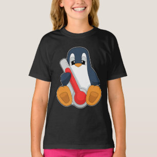 Camiseta Termómetro de Fiebre Pingüino