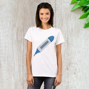 Camiseta Termómetro Médico Digital Salud y Bienestar