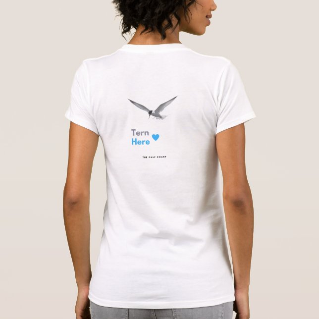 Camiseta Tern Here — The Menos Tern of the Gulf Coast (Reverso)