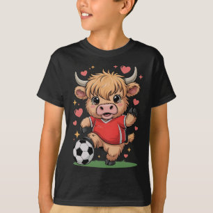 Camiseta Ternera de fútbol Kawaii solo una chica que ama la