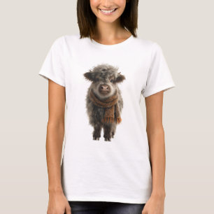 Camiseta Ternero Adorable y Esponjoso de las Tierras Altas
