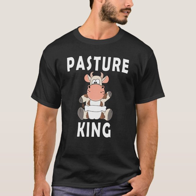 Camiseta Ternero Becerro Rey de la Pradera Con Pañales (Anverso)