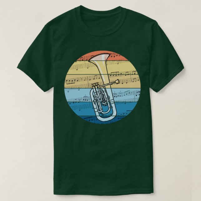 Camiseta Ternero Música de Horn Notation Hornist Brass (Diseño del anverso)