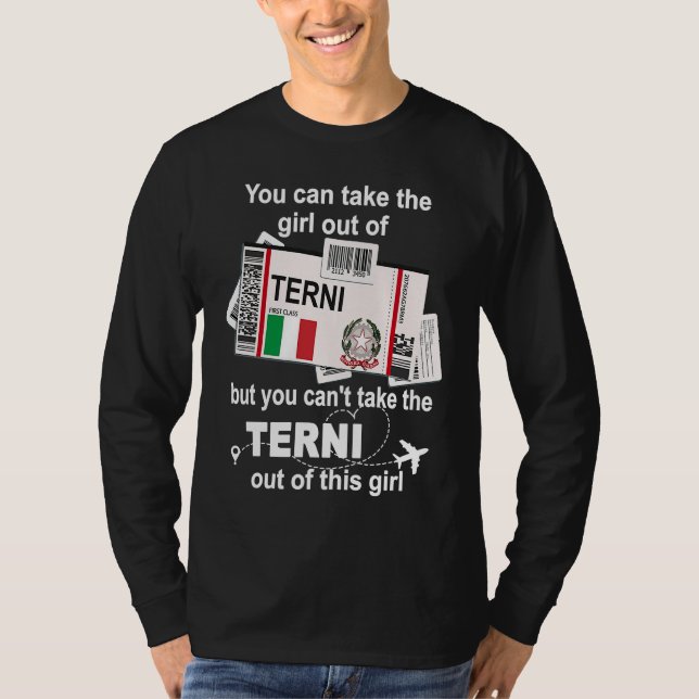 Camiseta Terni Boarding Pass  Terni Girl  Terni (Anverso)