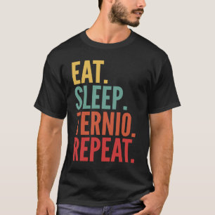Camiseta Ternio Crypto Eat Sleep Ternio Repetir