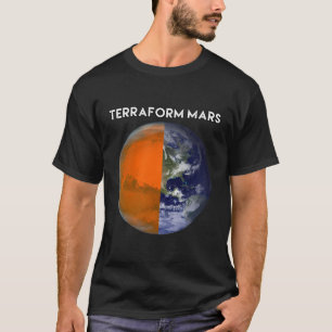 Camiseta Terraform Mars Para La Migración Humana Graciosa W