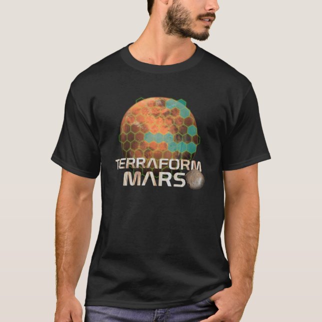 Camiseta Terraformation Mars - Diseño de mapas de hex (Anverso)