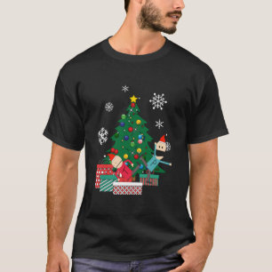 Camiseta Terrance Y Phillip Alrededor Del Árbol De Navidad