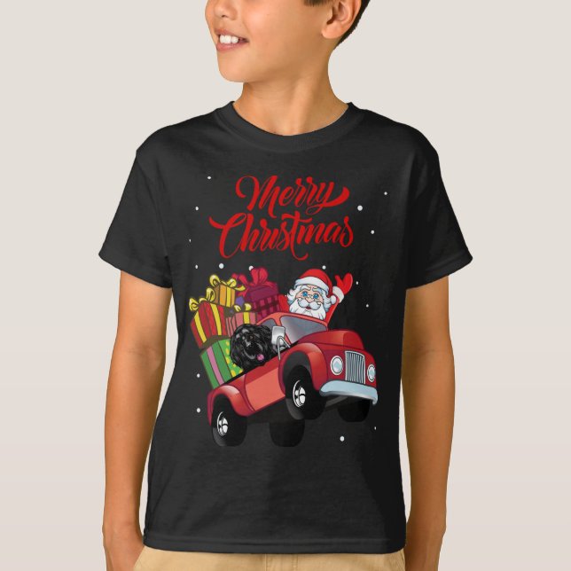 Camiseta Terranova Con Santa Claus En El Camión Rojo (Anverso)