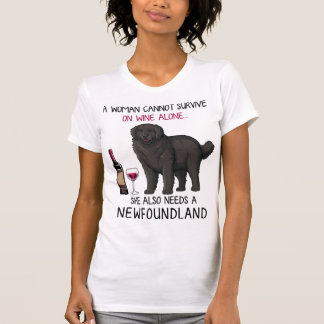 Camiseta Terranova y vino Perro gracioso