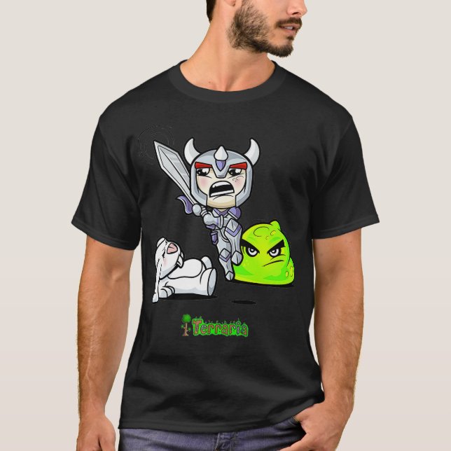 Camiseta Terraria Cute Battle  (Anverso)