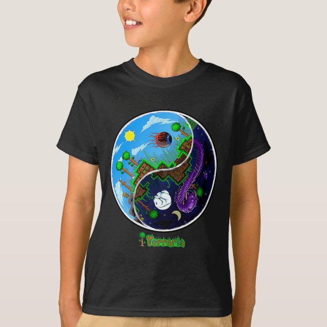 Camiseta Terraria Night And Day T Shirt  (Anverso)
