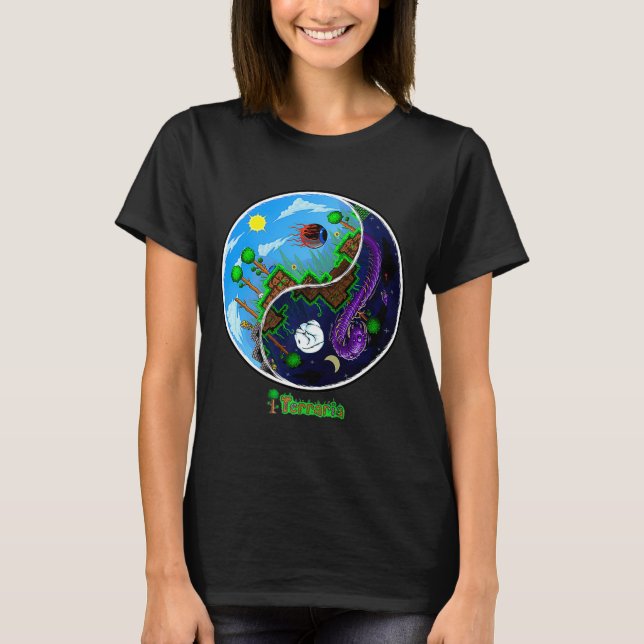 Camiseta Terraria Night And Day T Shirt  (Anverso)