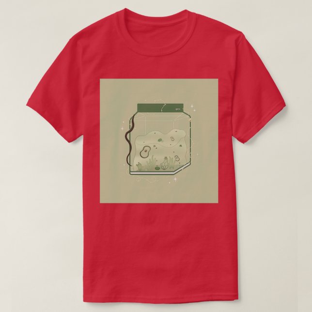 Camiseta Terrario de aguacate verde (Diseño del anverso)
