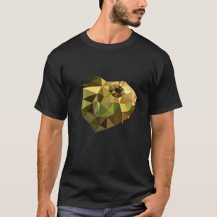 Camiseta Terrario de arte del polígono de Chameleon Lizard