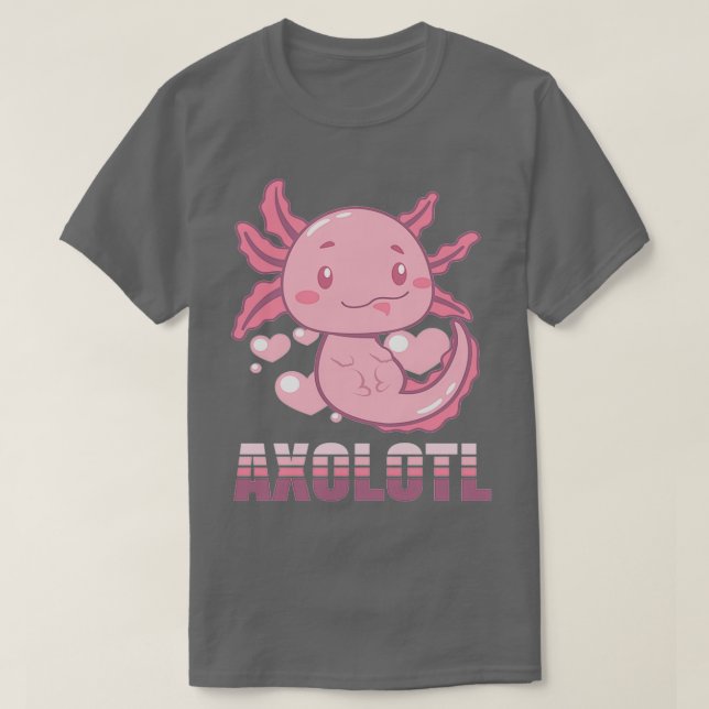 Camiseta terrario de axolotl (Diseño del anverso)