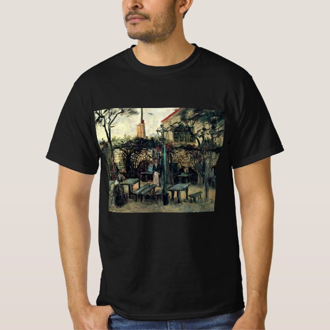 Camiseta Terraza de un café, Montmartre por Vincent van Gog (Anverso)