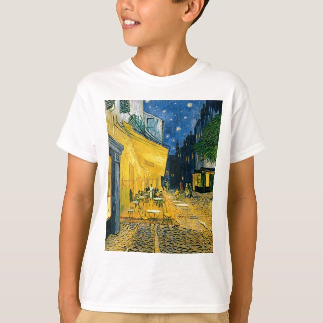 Camiseta Terraza del café de Vincent van Gogh el |, Place (Anverso)