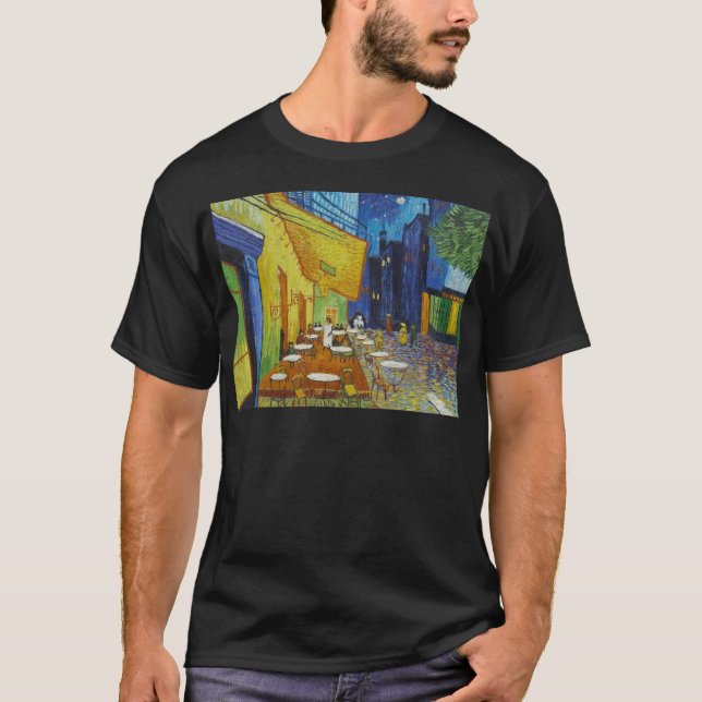 Camiseta Terraza del café en la noche de Vincent van Gogh (Anverso)