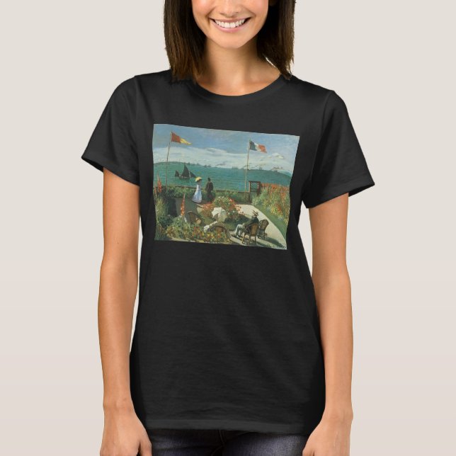 Camiseta Terraza junto al mar de Claude Monet (Anverso)