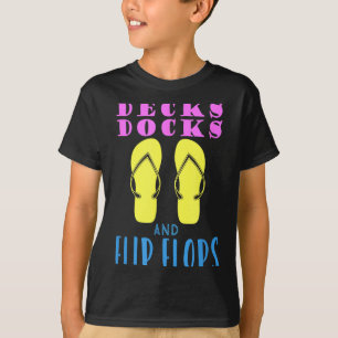Camiseta Terrazas muelles y chanclas diseño de verano