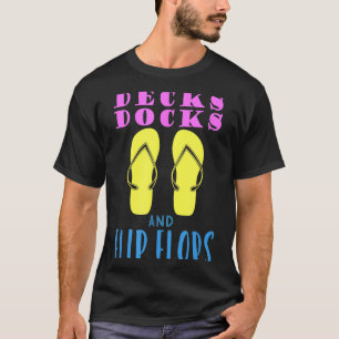 Camiseta Terrazas muelles y chanclas diseño de verano