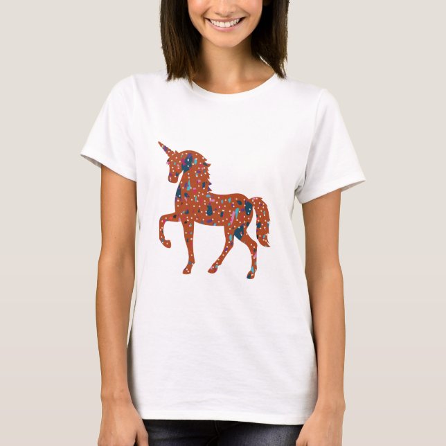 Camiseta Terrazzo Pieces Unicorn (Anverso)
