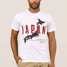 CAMISETA TERREMOTO DE JAPÓN Y ALIVIO DEL TSUNAMI