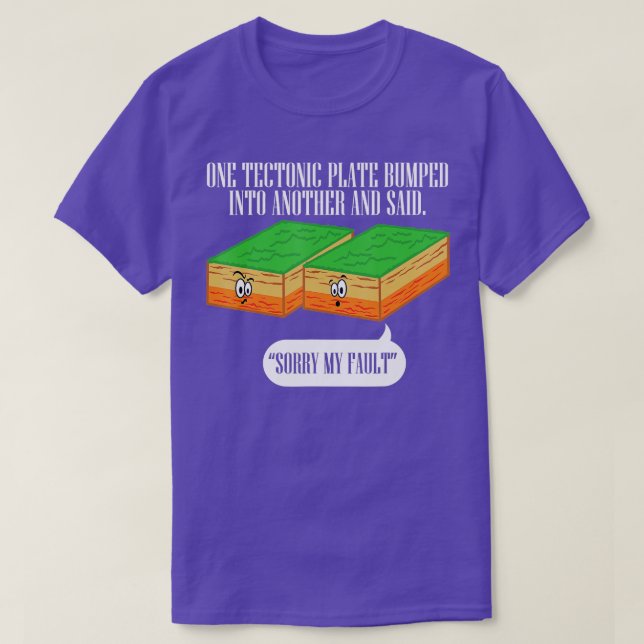 Camiseta Terremoto divertidísimo en placas ectónicas Lo sie (Diseño del anverso)